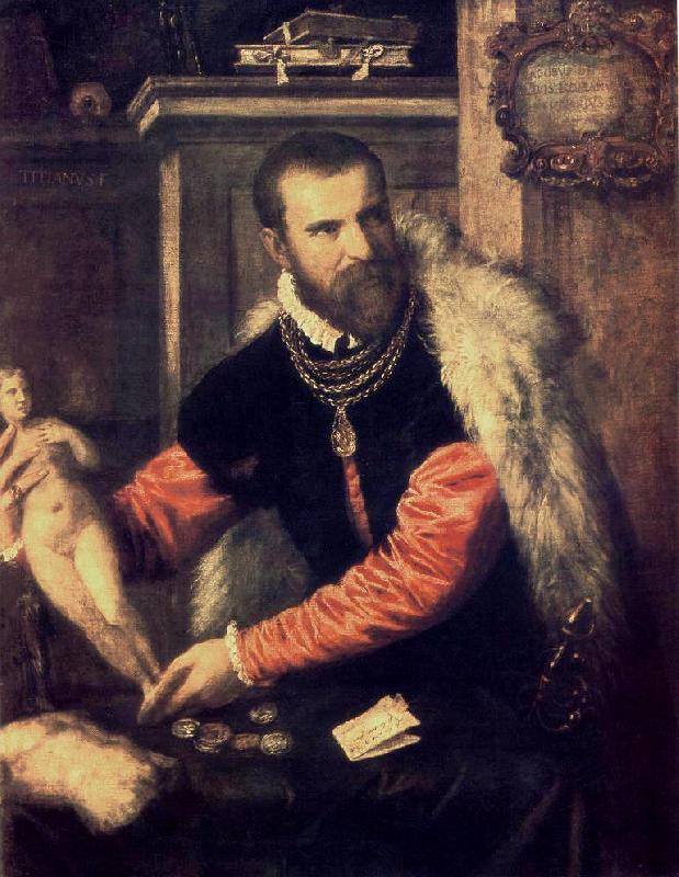 TIZIANO Vecellio Portrait of Jacopo Strada wa r Sweden oil painting art
